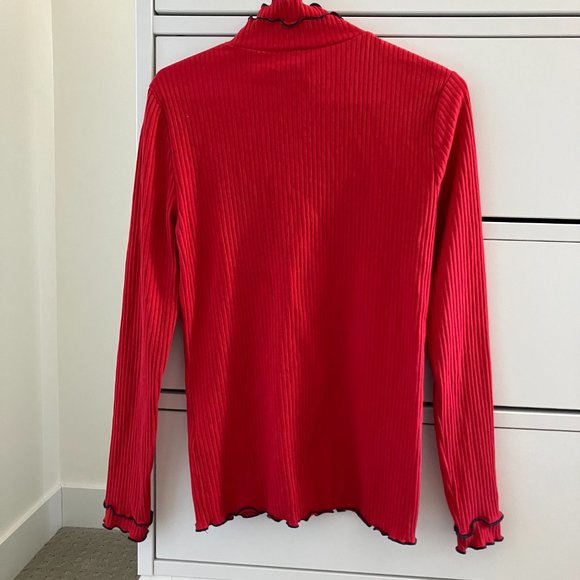 Red knit turtleneck - Picture 7 of 7